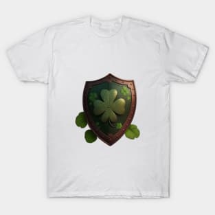 A Four Leaf Clover Shield T-Shirt